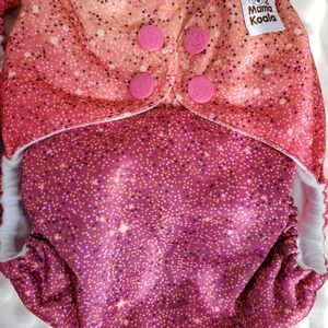 Mama Koala Sunset Glitter Cloth Diaper + Headban